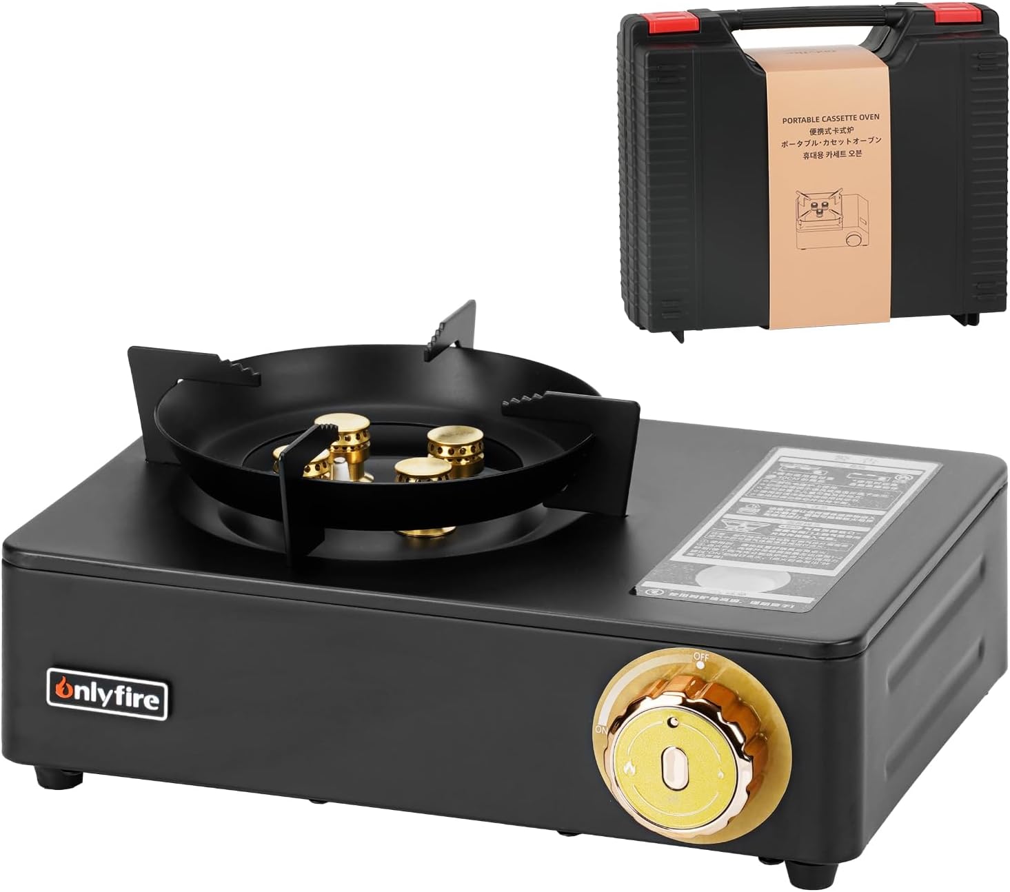 6,000W Portable Camp Stove: 5 Burners for Adventure