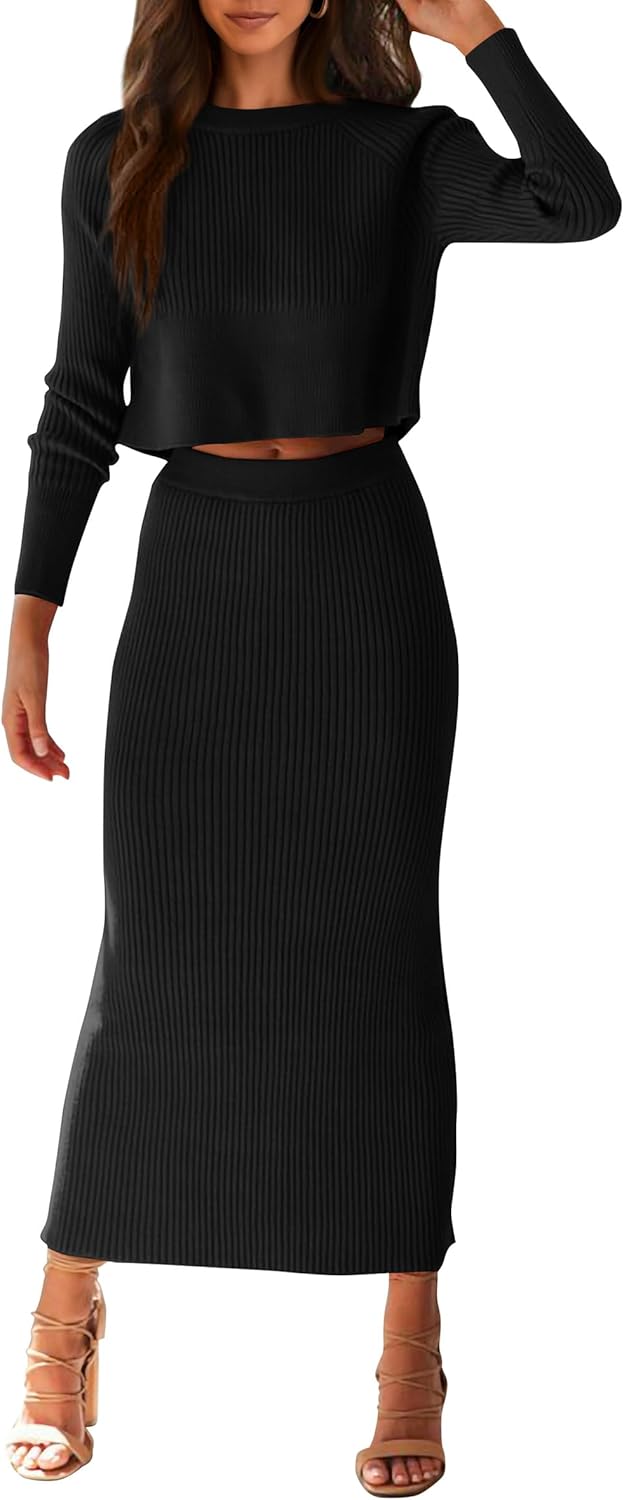 PRETTYGARDEN Women's 2 Piece Sweater Set for Fall and Winter