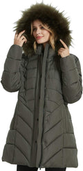 BINACL Women's Winter Warm Thicken Long Outwear Pockets Coat Parka is