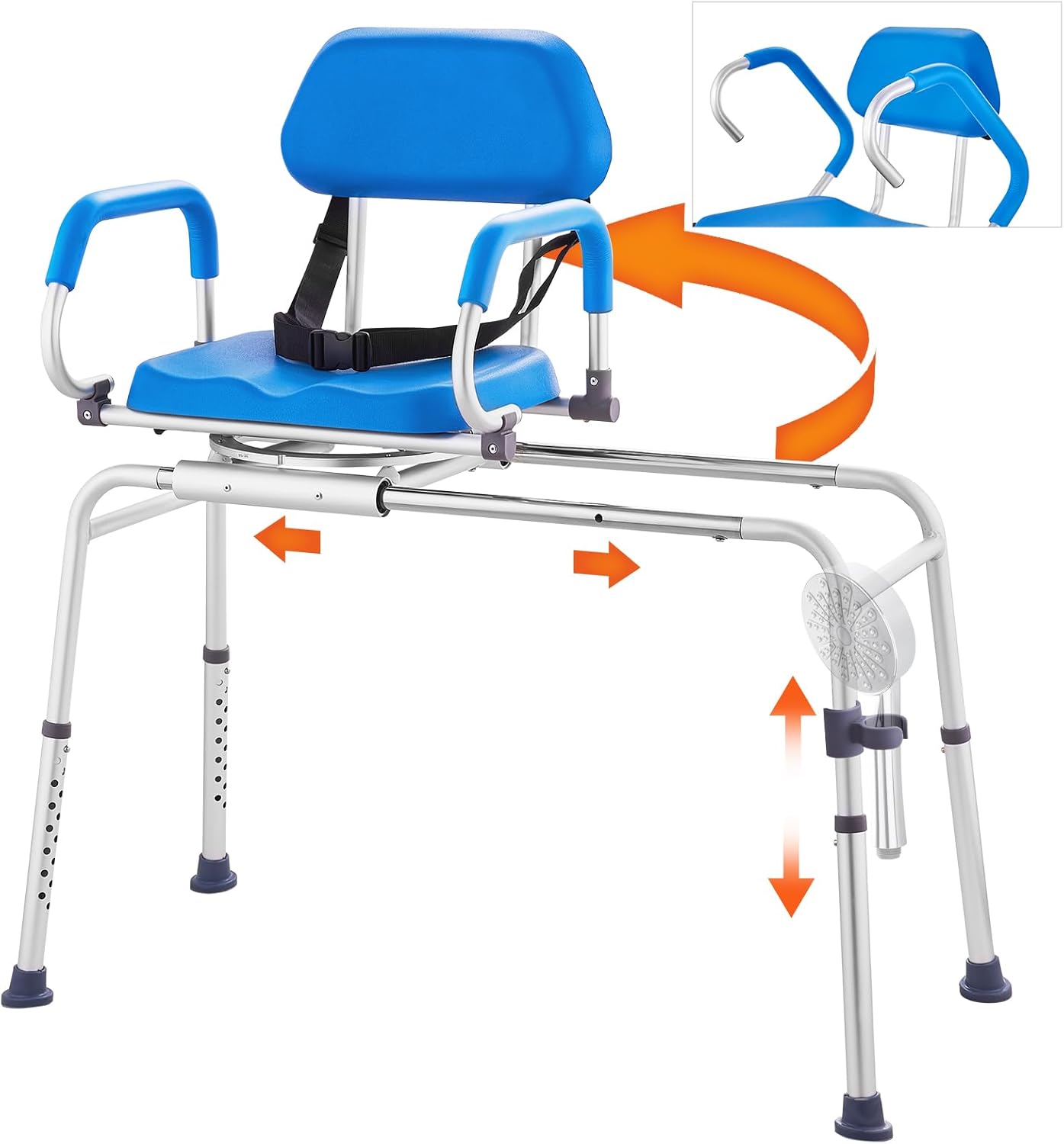 VEVOR Sliding Tub Transfer Bench: Safe Swivel Seat