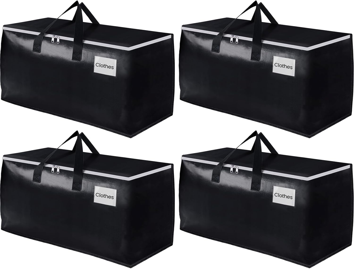4 Pack EpicTotes XL Moving Bags - Space Saving Solution