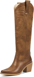 wetkiss Cowboy Boots for Women: Stylish Knee High Comfort