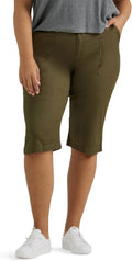 Lee Womens Plus Size Ultra Lux Comfort Flex-to-go Utility Skimmer FIT