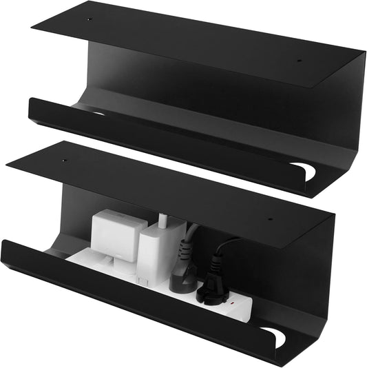 Organize Wires Effortlessly with SleekTray 2-Pack