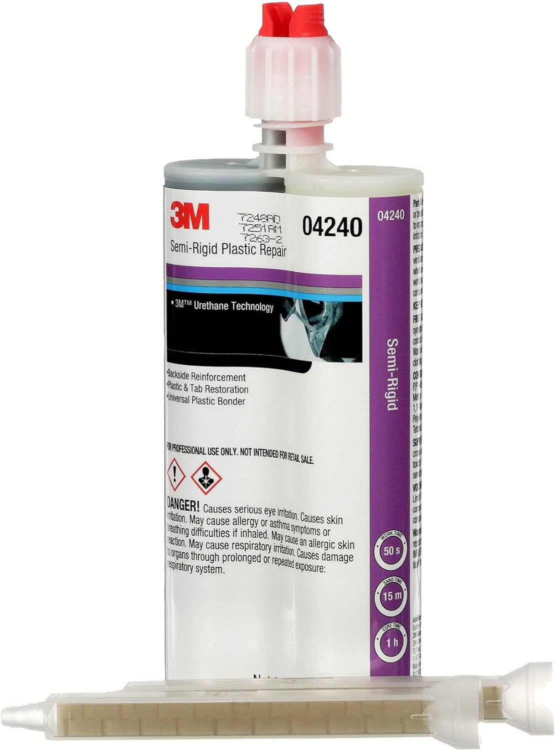 3M Semi-Rigid Plastic Repair for Strong Adhesion and Durability