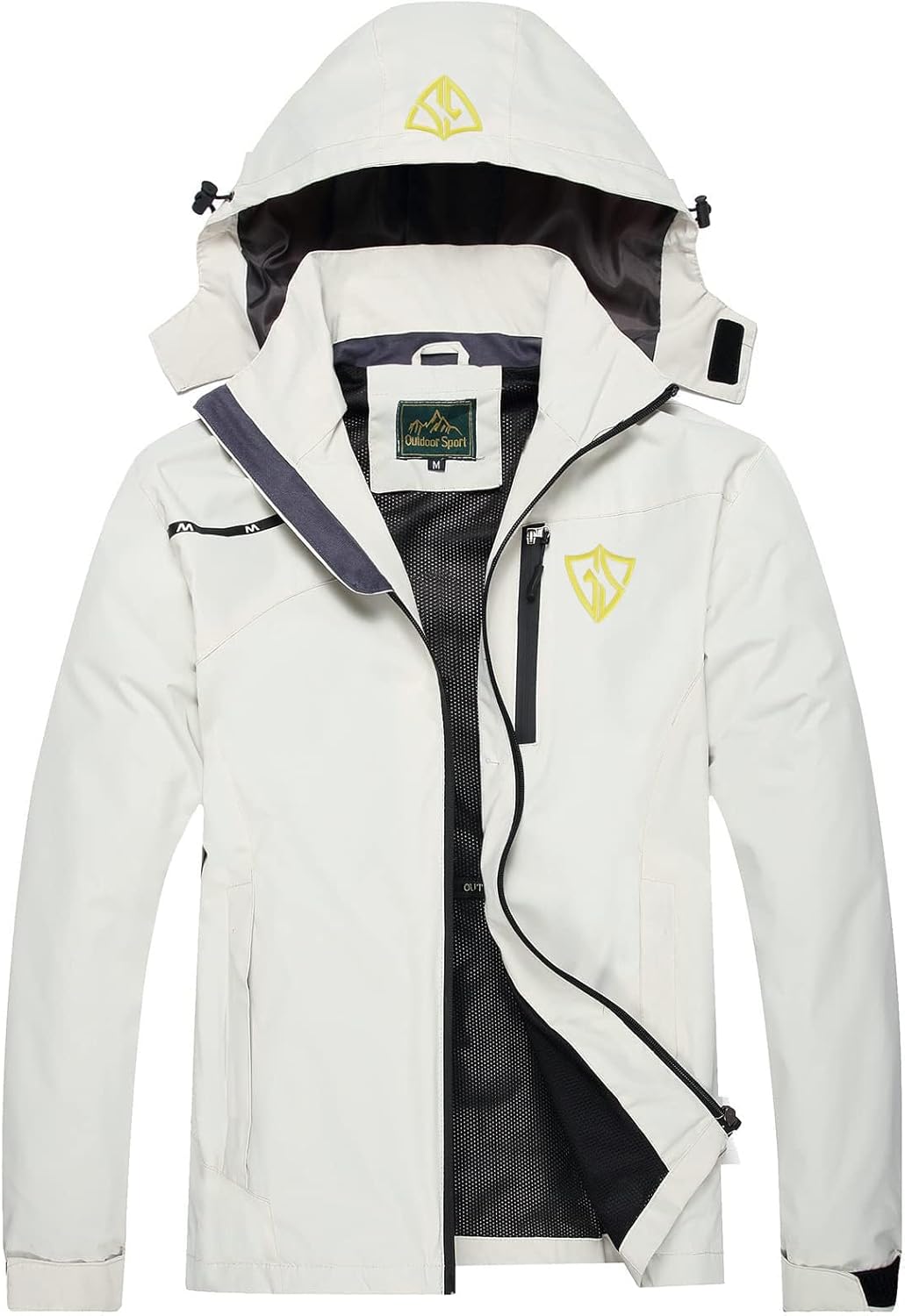 GIISAM Mens Windproof Jacket Lightweight Waterproof Raincoat