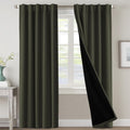 Blackout Curtains 100% Blackout Panels 42 x 84 in - Olive