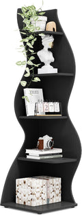 Tribesigns Corner Shelf 5-Tier Wall Corner Bookshelf - Stylish Storage