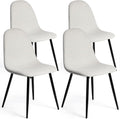 Comfortable Upholstered Dining Chairs Set of 4 for Home Use