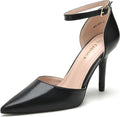 Odisen Women's 3.5 in High Heels Closed Toe Ankle Strap (Style RGQ3)