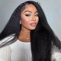 BGM GIRL 9x6 Glueless Kinky Straight Human Hair Wig 20in - Natural