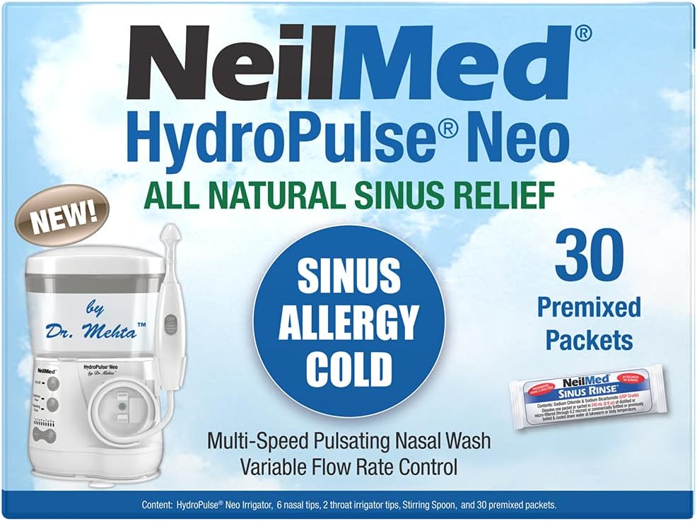 NeilMed HydroPulse Neo: Multi-Speed Nasal Irrigation System