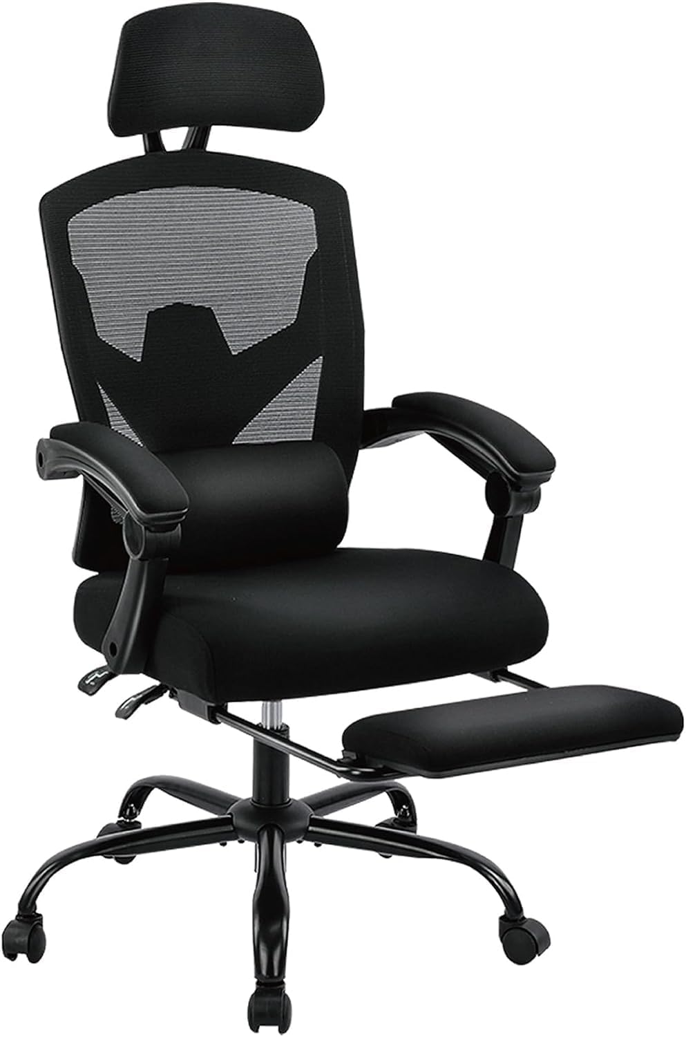 DUMOS Home Office Desk Chair with Footrest for Comfort