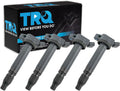 TRQ Ignition Coil Set Compatible with 2012-2015 Scion iQ - 4 Pack