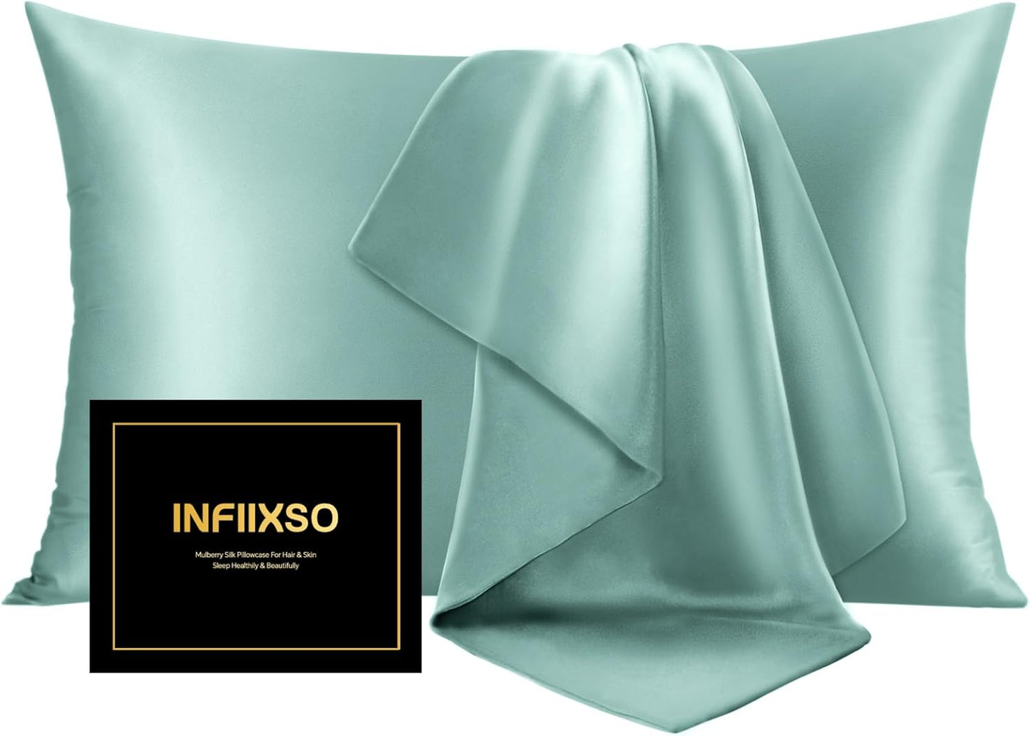 INFIIXSO Mulberry Silk Pillow Cases for Luxurious Sleep