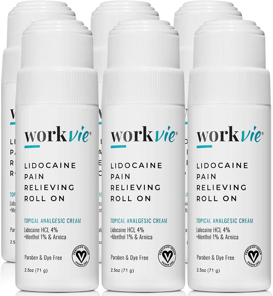 Lidocaine Roll On Pain Relief Cream for Instant Pain Relief