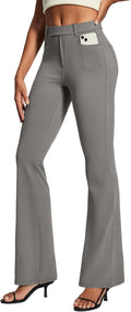 Womens Dress Pants Bootcut Business Casual Work Pants - Stretchy