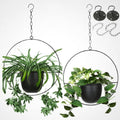 Hanging Planters 2 Pack with 5.5 in Pot, Chain & Ceiling Hook