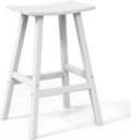 WestinTrends Malibu 29 in Outdoor White Bar Stools - Weatherproof
