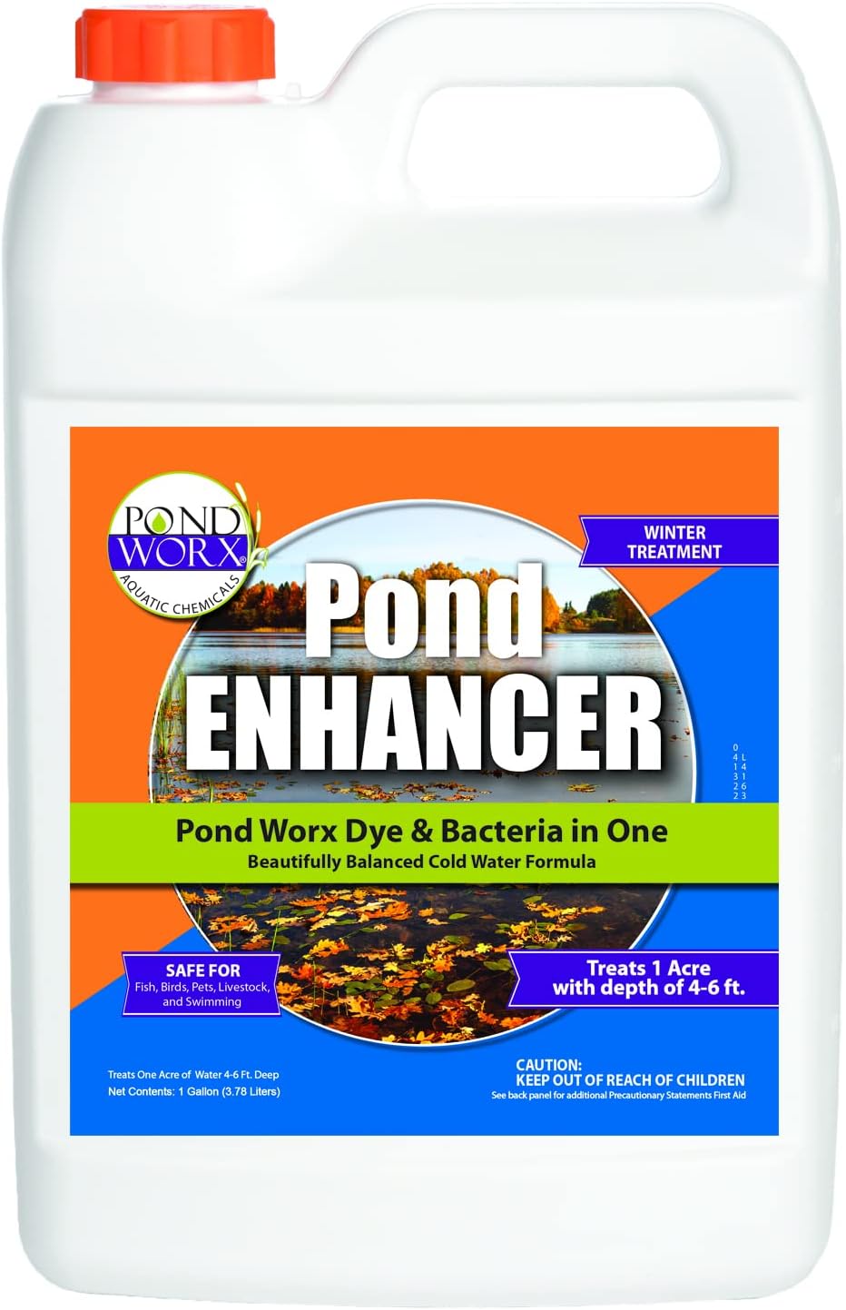 Pond Enhancer Gallon - Concentrated Blue Dye & Bacteria Mix