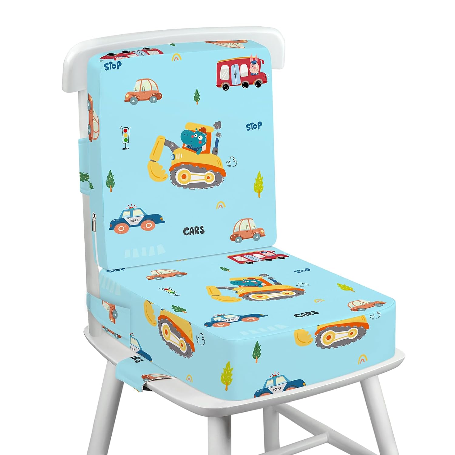 Toddler Booster Seat for Dining Table with Adjustable Straps