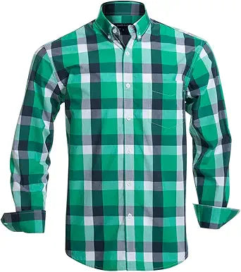 Double Pump Mens Button Down Cotton Long Sleeve Shirts Review