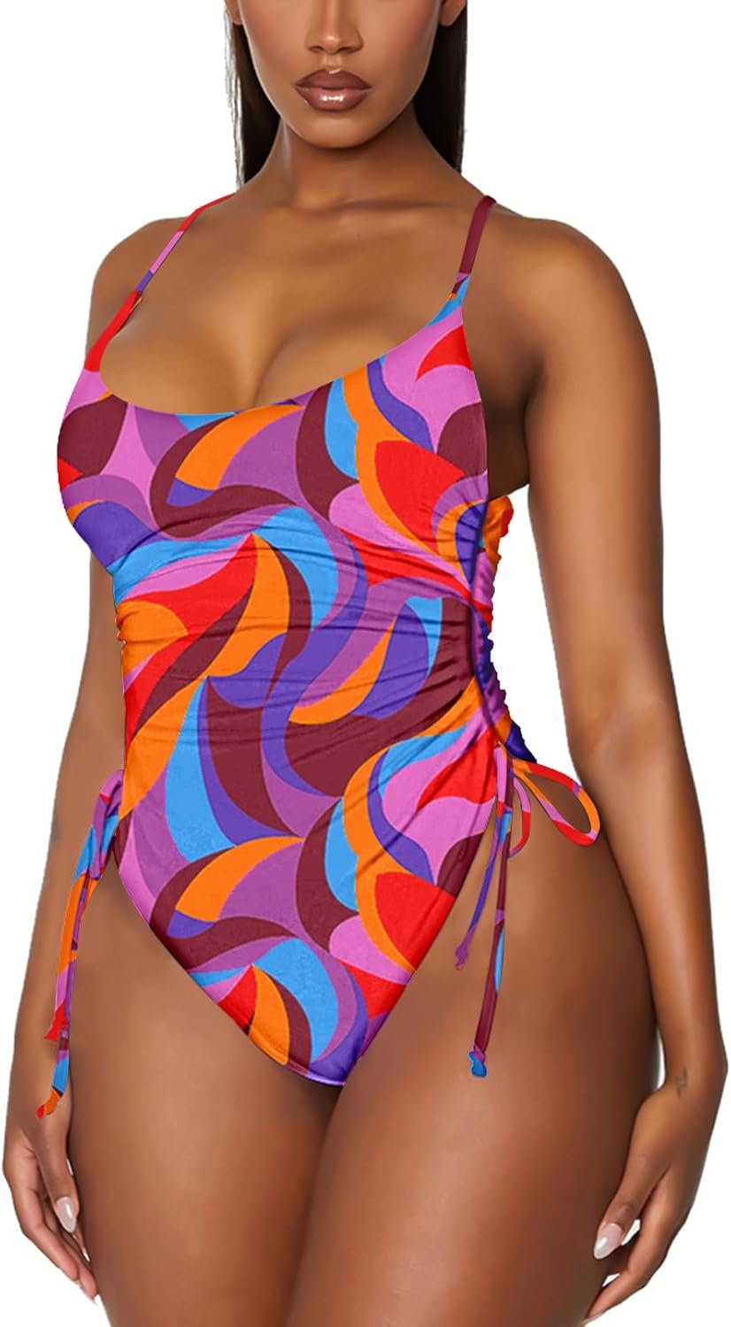 Viottiset Women's Ruched High Cut One Piece Swimsuit Review