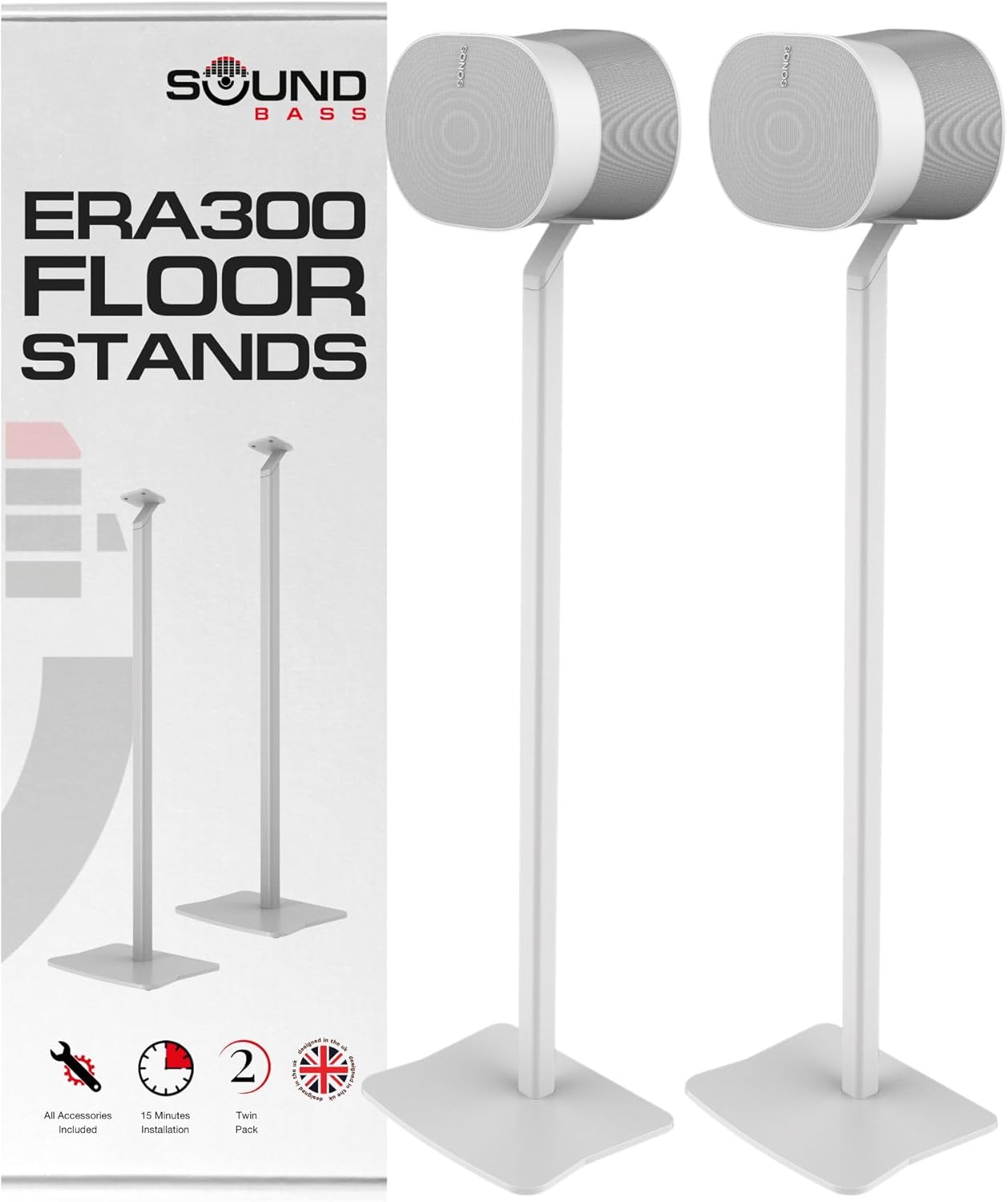 Sound Bass ERA300 Floor Stand for Optimal Audio Experience