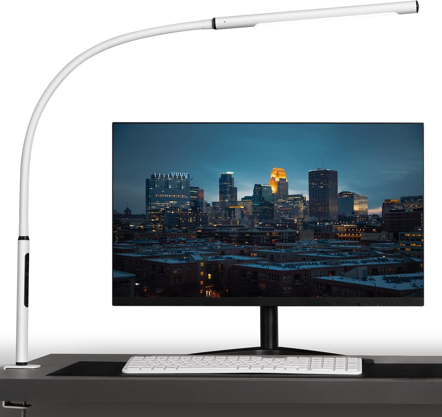 Eye-Caring Desk Lamp with Adjustable Brightness & Color Options