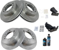 TRQ Front and Rear Brake Pad & Rotor Kit for Hummer H3