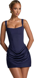 Satin Homecoming Dresses 2025 Spaghetti Straps Tight Short Corset