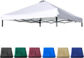 10x10 Canopy Replacement Top with Air Vent PU Coated - Pure White