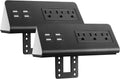 Desk Edge Mount Power Strip with USB Ports & 3 AC Outlets - Surge