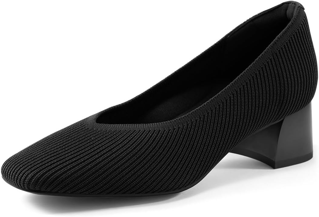 Arromic Women's Closed Toe Chunky Heels for Daily Wear