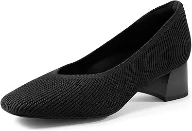 Arromic Women's Closed Toe Chunky Heels for Daily Wear