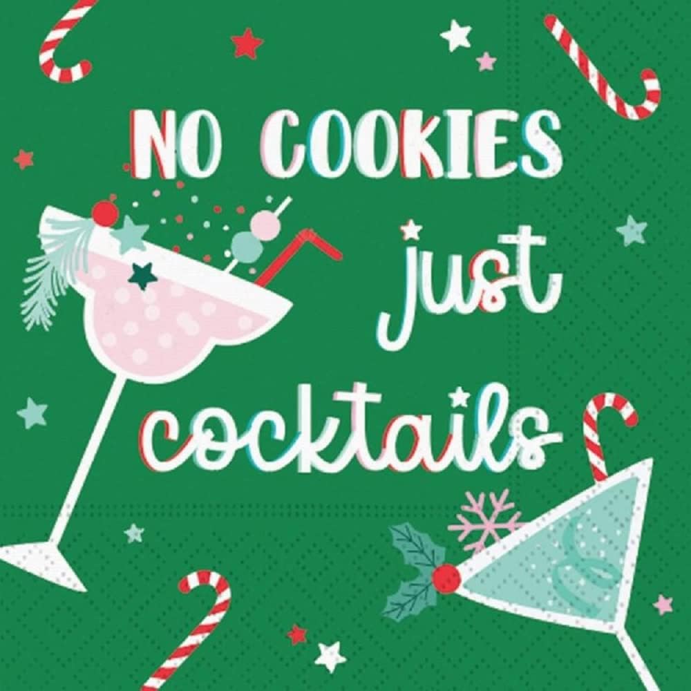 Cheerful Cocktail Party Napkins - 40 CT | Festive Beverage Design