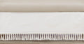 Boho Fringe Ivory Crib Bed Skirt - Tailored Neutral Dust Ruffle