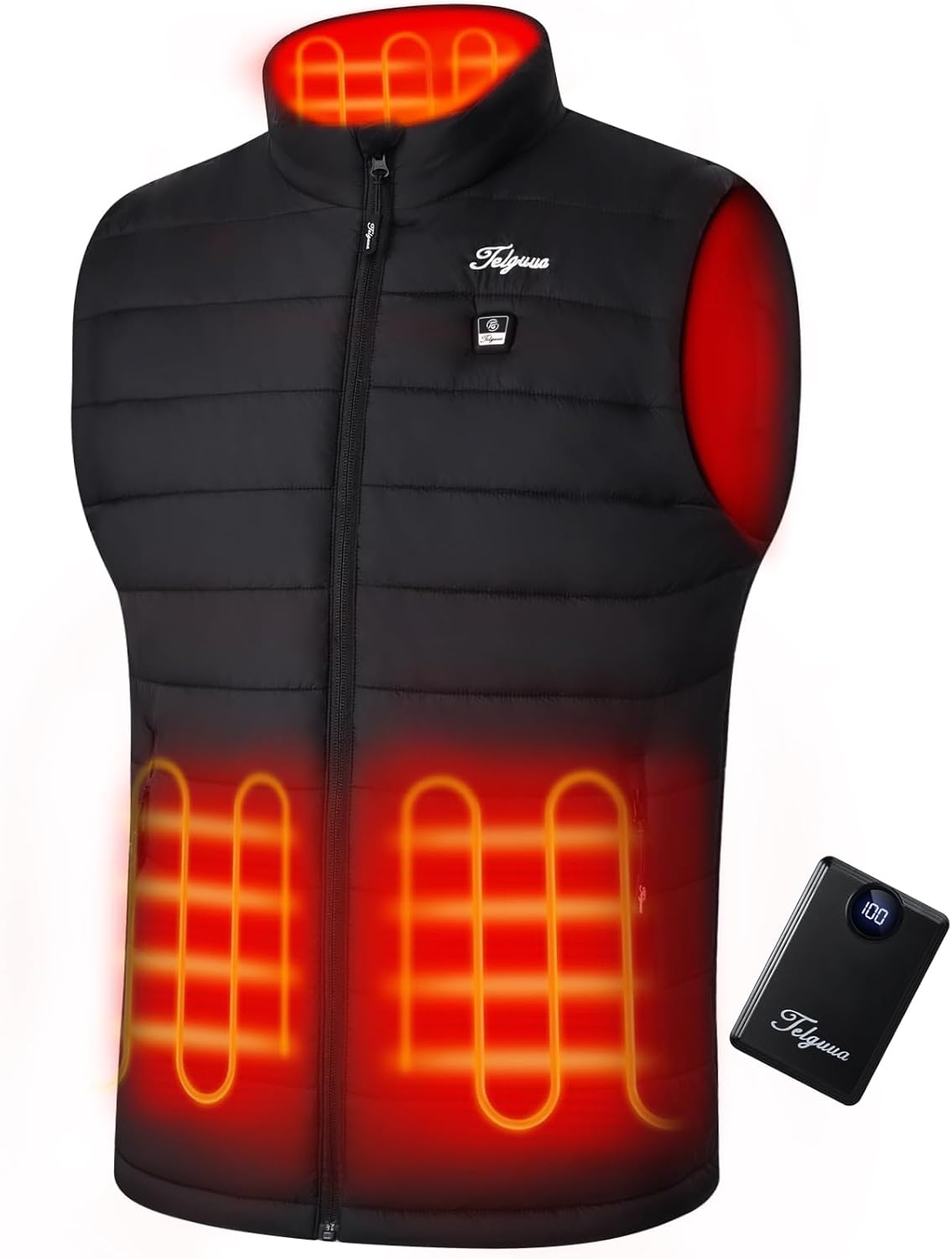 Telguua Heated Vest for Men with Battery Pack Included Warm