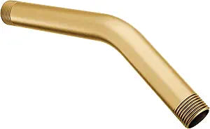 Moen 123815BG Collection Bent Shower Arm in Brushed Gold Finish