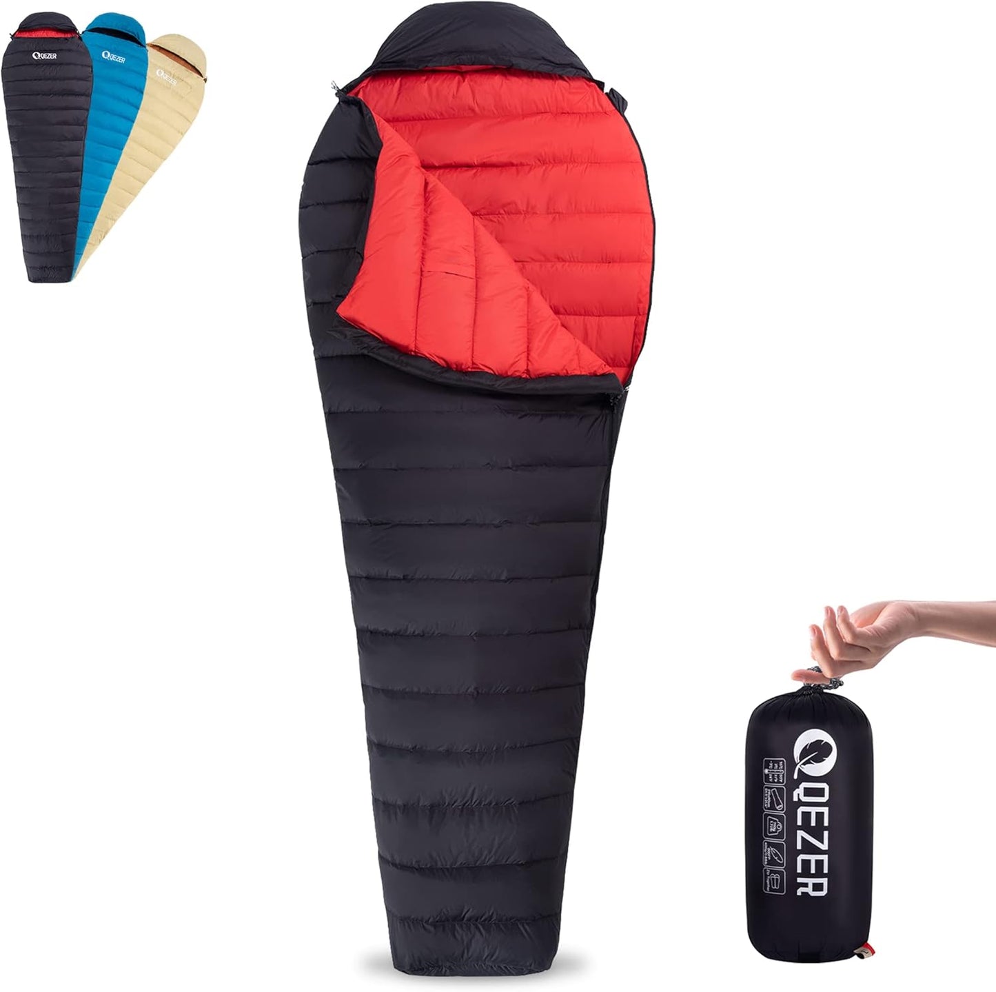 Ultralight Down Sleeping Bag for Adults - Compact & Warm