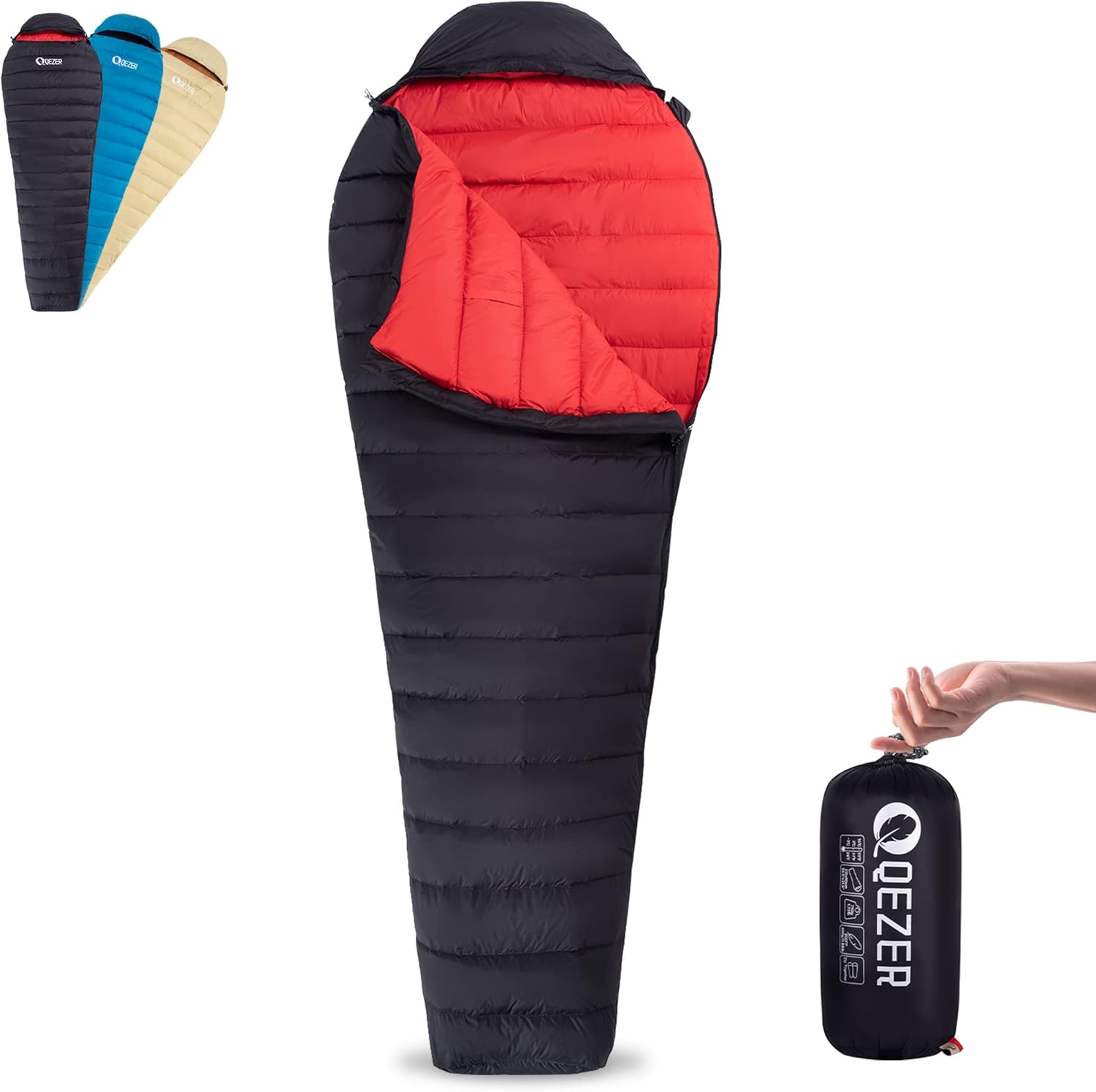 Ultralight Down Sleeping Bag for Adults - Compact & Warm