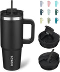 Insulated Tumbler Keeps Coffee Hot! 30oz Stainless Steel with Handle - Black