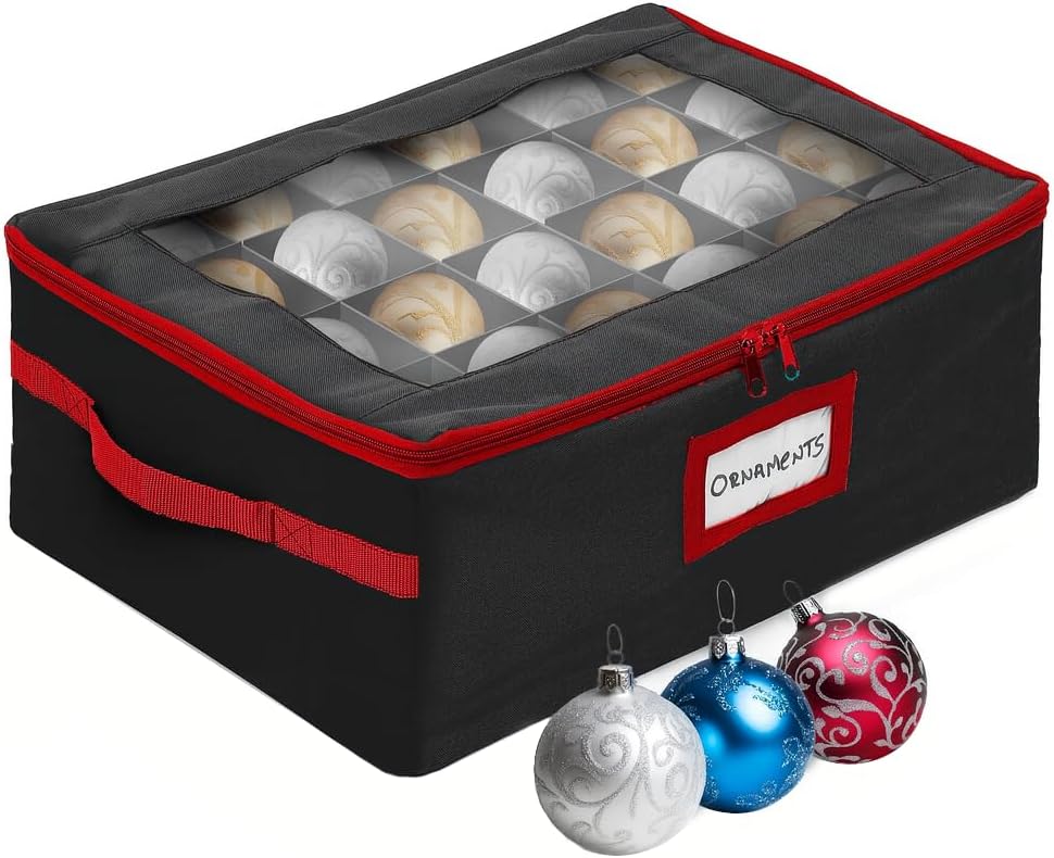 HOLDN STORAGE Christmas Ornament Storage Box for 48 Ornaments