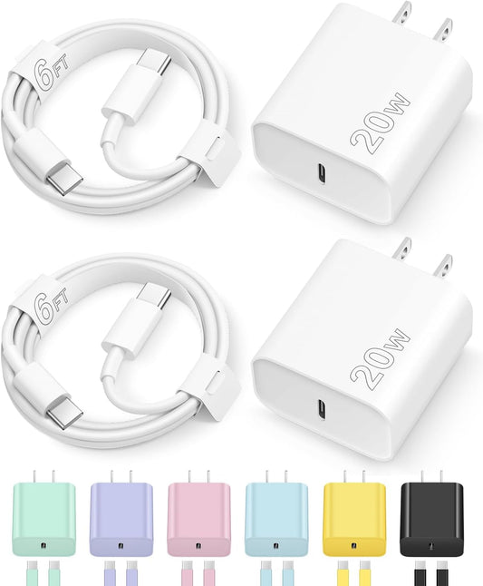 Fast Charge iPhone 16 with Novobit 2-Pack 6FT Cable
