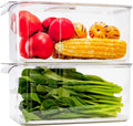Slideep Refrigerator Food Storage Containers Lettuce Keeper
