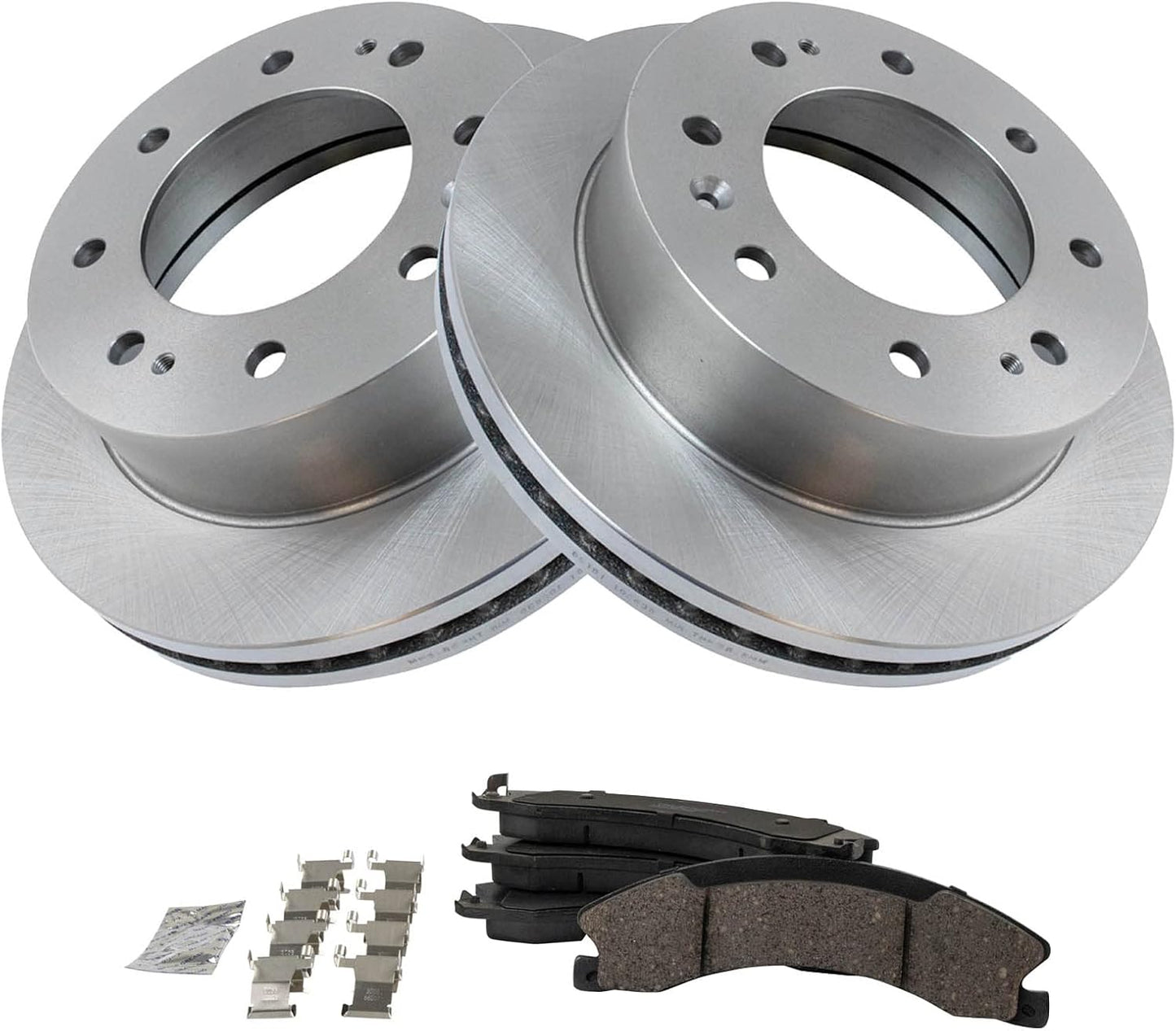 TRQ Front Brake Pad & Rotor Kit for 2016-2019 Chevrolet Suburban