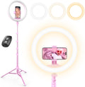 Selfie Ring Light with 62in Extendable Tripod Stand - Versatile