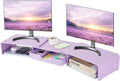 Dual Monitor Stand Riser with Drawer and Desk Organizer - Ergonomic
