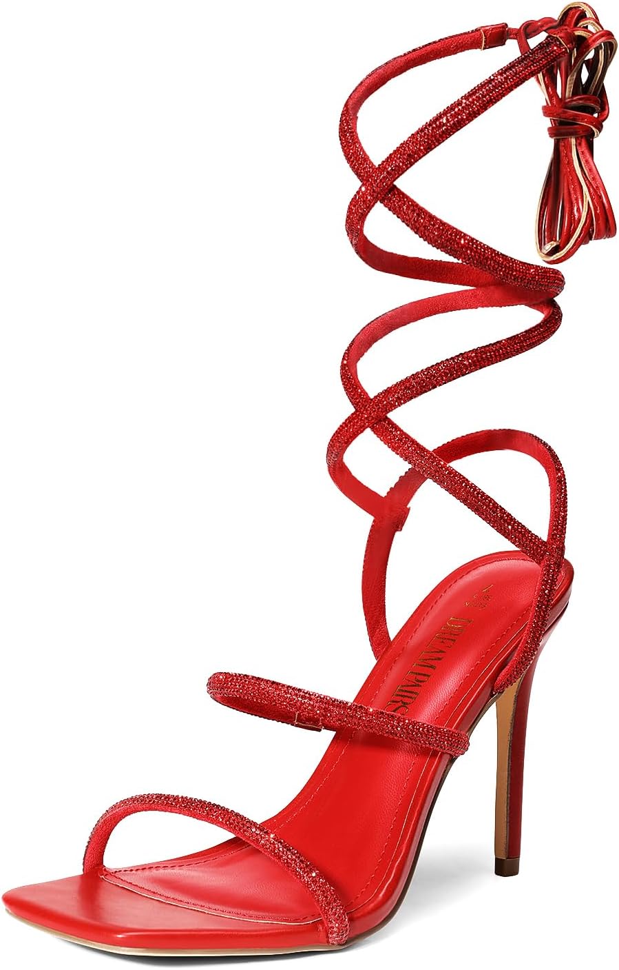 DREAM PAIRS High Heels Stilettos for Women - Strappy Gladiator