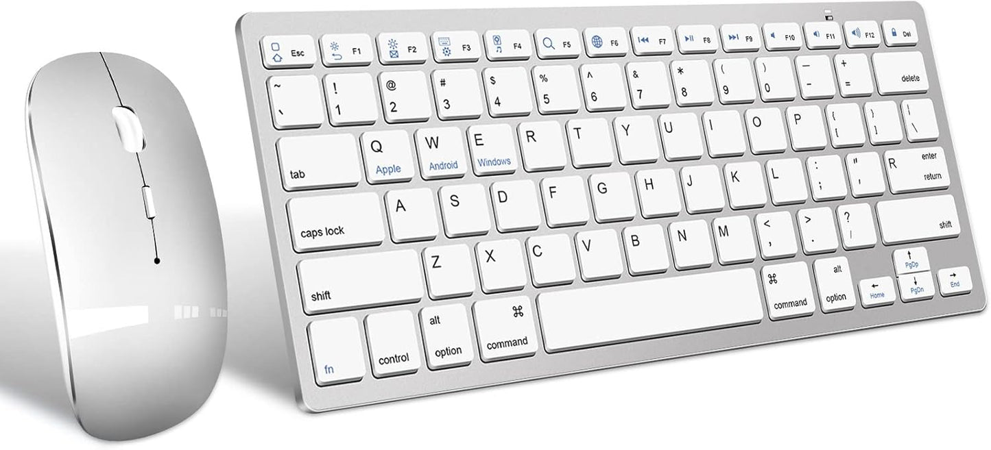 Silent Wireless Keyboard & Mouse Set for All Devices
